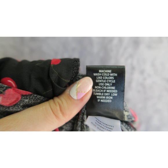 Torrid Black and Red Wrap Mini Dress V-Neck - Picture 5 of 8